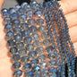 Clear Blue Faceted Austria Crystal Glass Beads 3 4 6 8mm