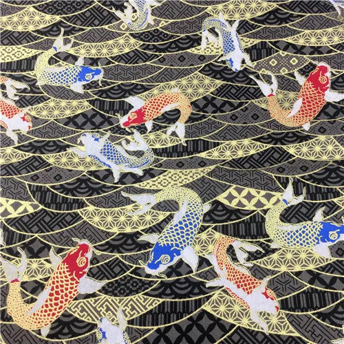 Bronzed Flower Pattern Fabric