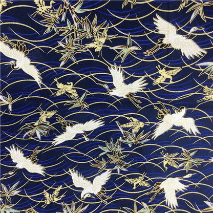 Bronzed Flower Pattern Fabric