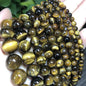 Natural Stone Dark Blue Chalcedony Jades Beads Round Loose Spacer Beads