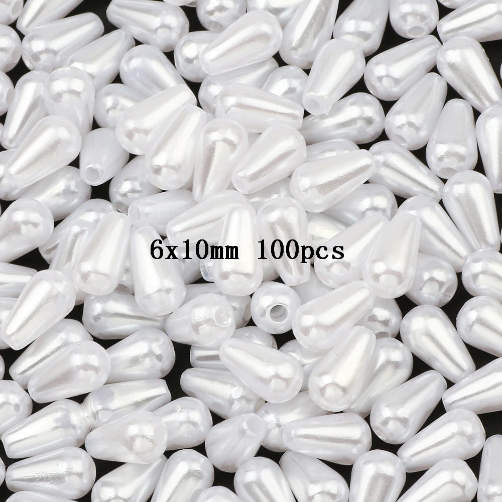 Cheap Accessories Mixed Water Droplets Shape Imitation Pearls