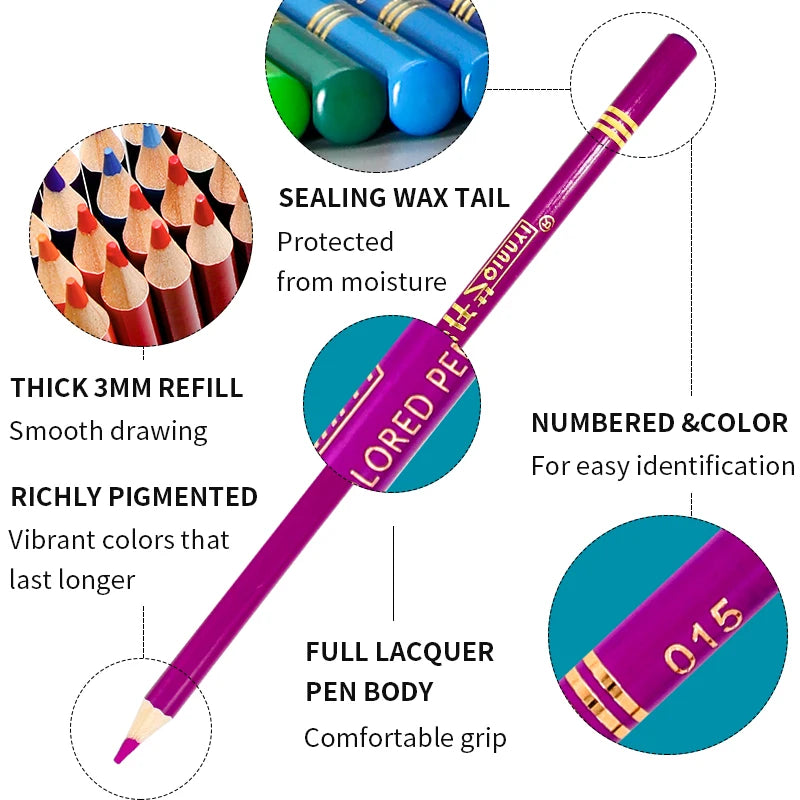 48/120/160/150/180 Professional Oil Color Pencil
