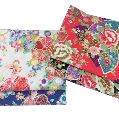 Bronzed Flower Pattern Fabric