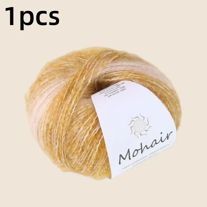 Gradient Mohair Soft Cotton Yarn