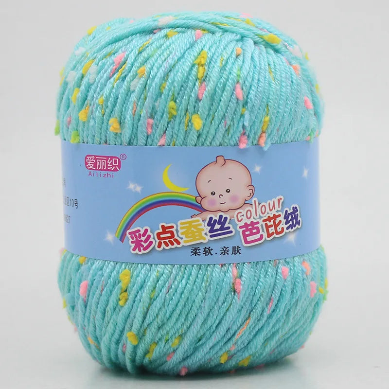 High Quality Wool Thread Eco-dyed Needlework Baby Cotton Cashmere Yarn