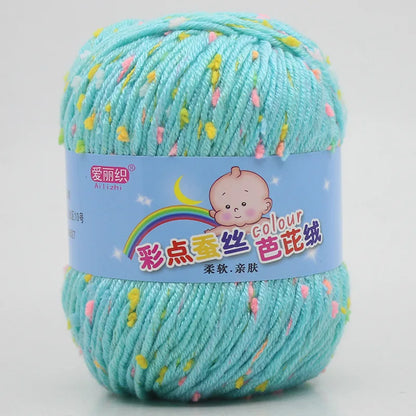High Quality Wool Thread Eco-dyed Needlework Baby Cotton Cashmere Yarn