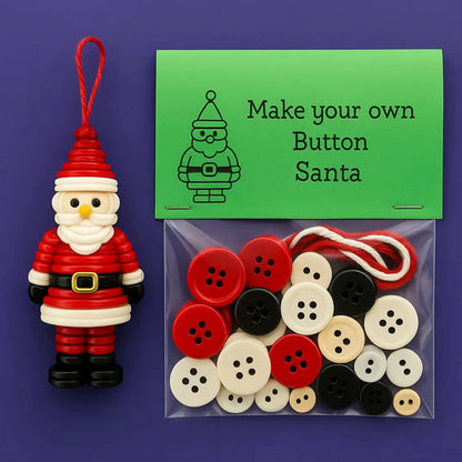 Christmas Button Snowman Ornament Kit
