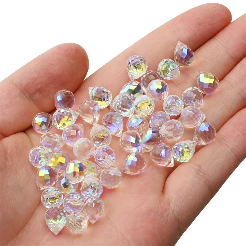 Austria AB Color Crystal Strawberry Beads 10*8mm Shiny Faceted Glass Beads