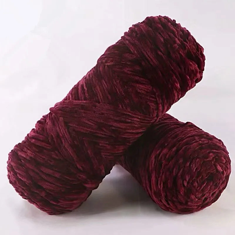 DIY 100% Polyester  Velvet Yarn