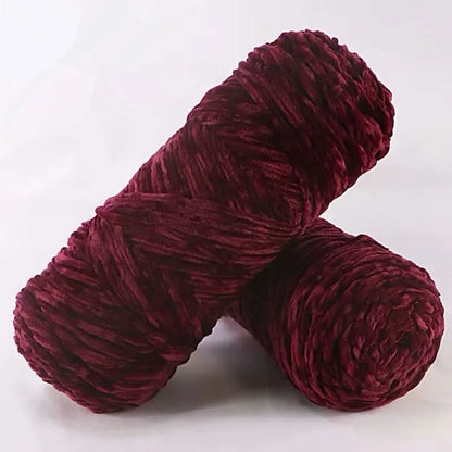 DIY 100% Polyester  Velvet Yarn