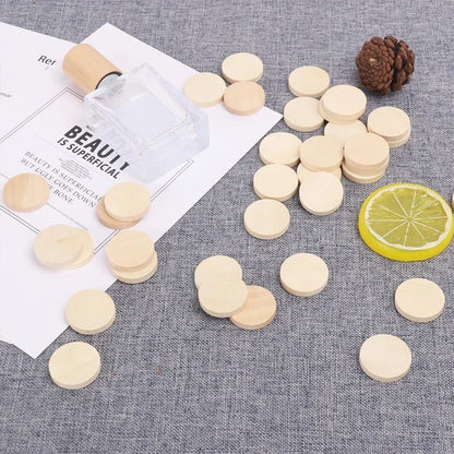 15-35mm Unfinished Smooth Round Wood Coins