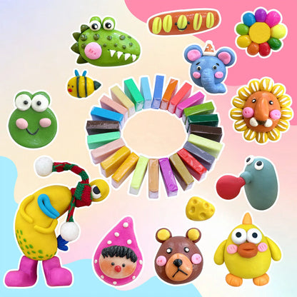 Polymer Clay Blocks With Tools Kit