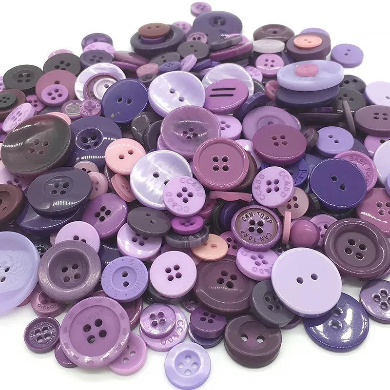50Gram  Mix size wooden buttons