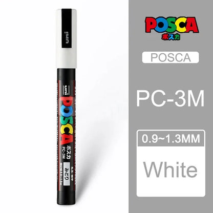 UNI POSCA Markers Set PC-1M/3M/5M Permanent Acrylic Paint Pen Quick Dry
