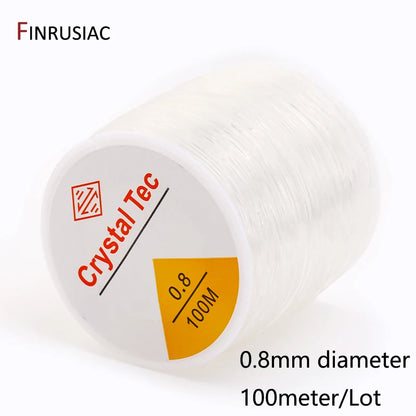 0.4-1.0mm Elastic Cord String Transparent Crystal Elastic Line