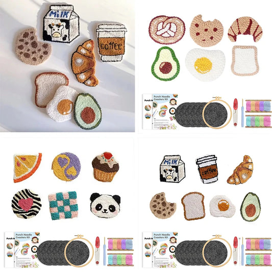Craft Punch Needle Coasters Kit