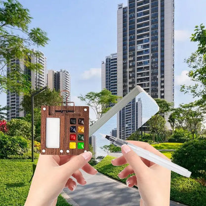 Travel Paint Palette Kit Portable Paint Palette With Clip