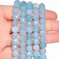 Natural Amethyst Beads 7-8mm Faceted Square Cube Geometric