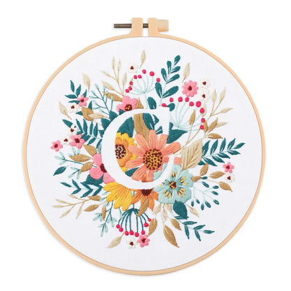 Letter Embroidery DIY Flowers Painting Full Needlework Bag