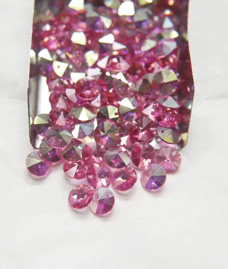 8mm SWAROVSKI 6200 Rivoli Crystal Pendant Beads (17 Colors)
