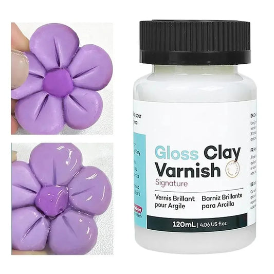50/100ML Gloss Varnish For Air Dry Clay Glaze
