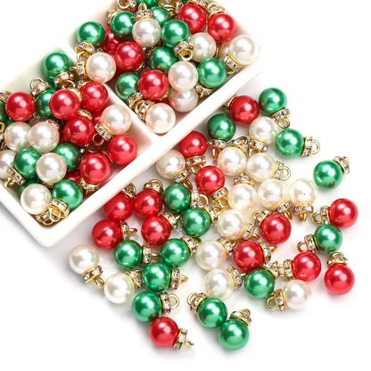 20pcs/set Shiny CCB Christmas Beads Pendant
