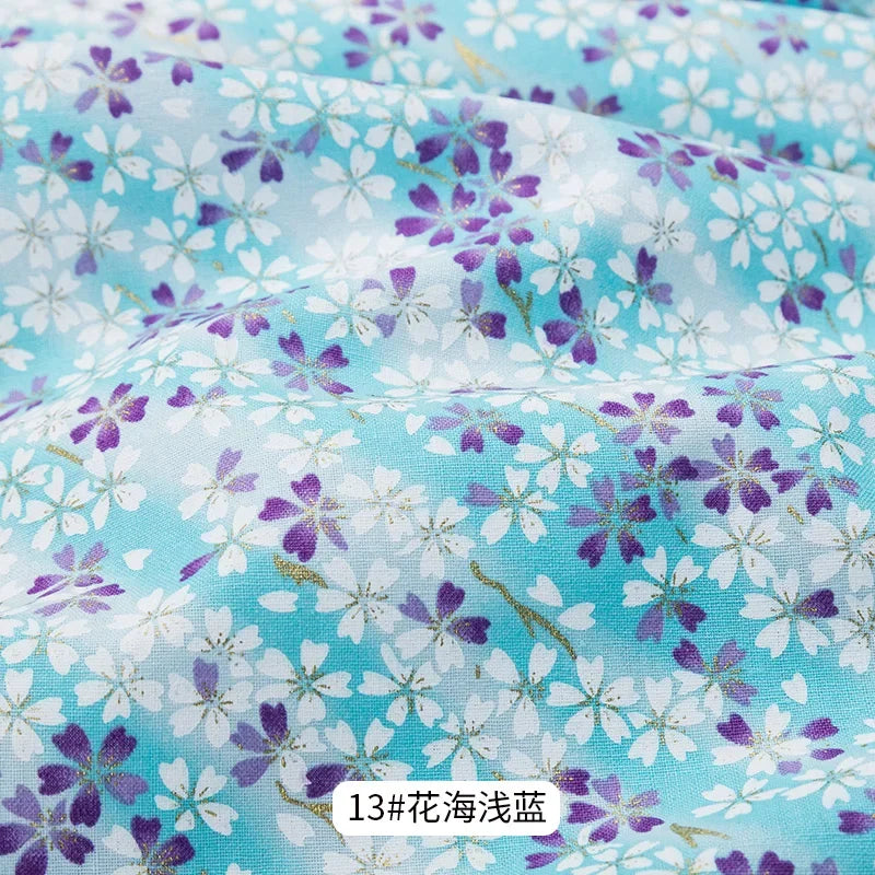 50x145cm Japanese Kimono Bronzed Fabric