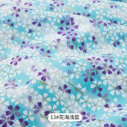 50x145cm Japanese Kimono Bronzed Fabric