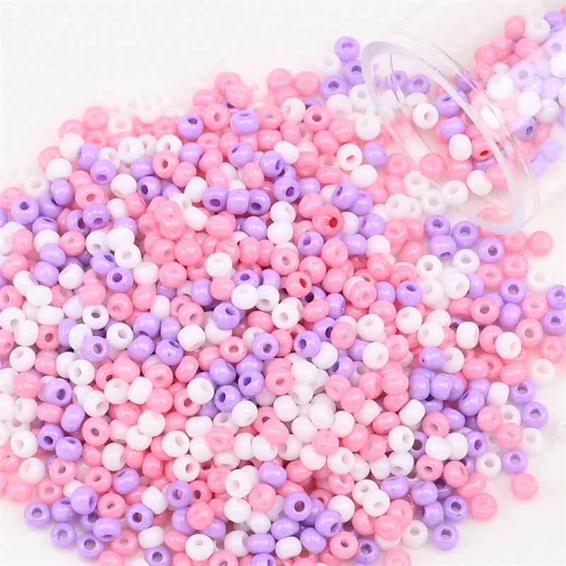 12Grams/Tube 2mm Metallic Seed Beads Japanese Round Glass Seedbeads 1200pcs