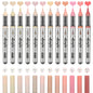 Acrylic Paint Markers ,12 pcs Brush Tip Paint Pens Set with 9 Professional Color