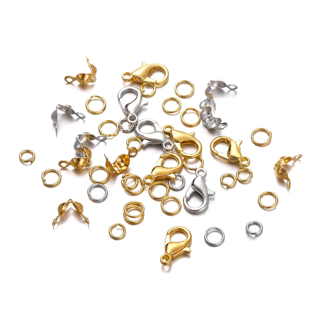 210-400pcs/Box Jewelry Making Kits Lobster Clasp