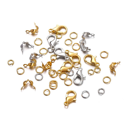 210-400pcs/Box Jewelry Making Kits Lobster Clasp
