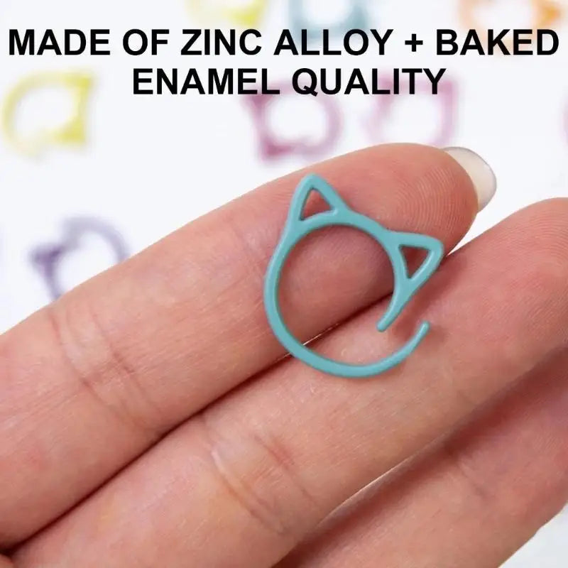 24/48pcs Cat Ear Metal Stitch Marker