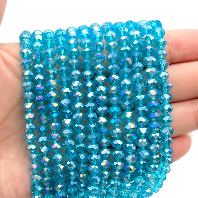 2 3 4 6 8mm Austria Faceted Crystal Beads Rondelle