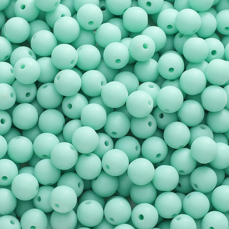 50-100pcs 8/10mm Acrylic Frosted Matte Round Beads Multi Color