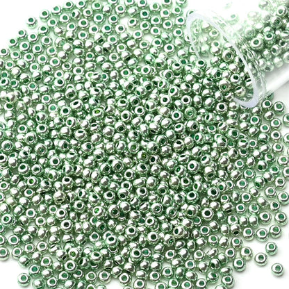 12Grams/Tube 2mm Metallic Seed Beads Japanese Round Glass Seedbeads 1200pcs