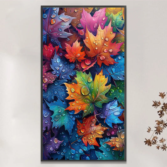 Maple Leaves Full 11CT DIY Counted Cross Stitch Kits Large Size 40x70cm