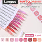 LANGUO 207/9 Colors Direct Liquid Acrylic Marker Soft Brush Paint Pen