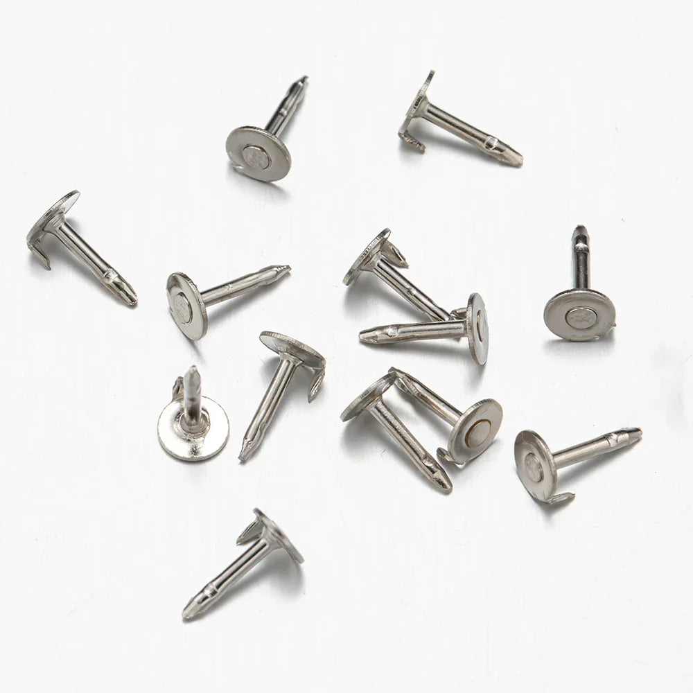 100pc Metal Locking Pin Back Brooch Badge Holder