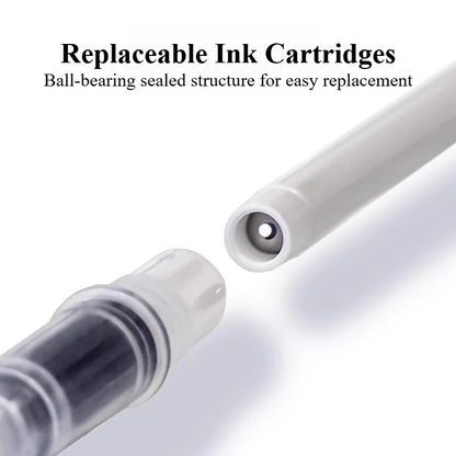CROMA Refillable Direct Liquid Acrylic Marker Set with Soft Tip Layering Capable