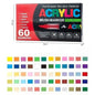 12-120 Colors Acrylic Paint Pens Markers Brush Tip