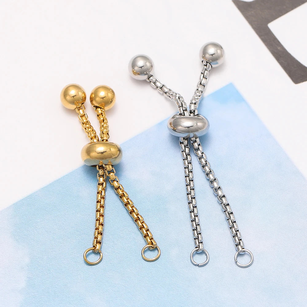 Adjustable Stainless Steel Bracelet Slider