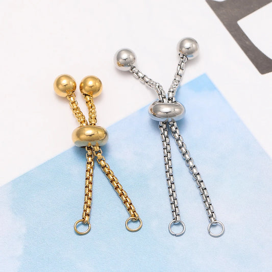 Adjustable Stainless Steel Bracelet Slider