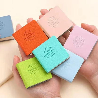 3Pcs/Pack Mini Drawing Book Square Watercolor Sketchbook Thick Paper