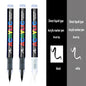 3Pcs Acrylic White Marker Brush Pens