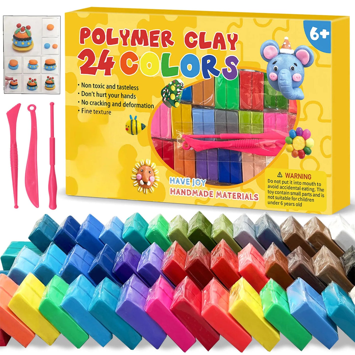 Polymer Clay Blocks With Tools Kit