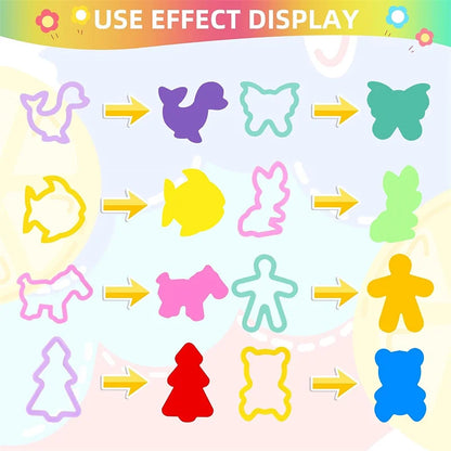 Cartoon 3D Animal Play Dough Molds