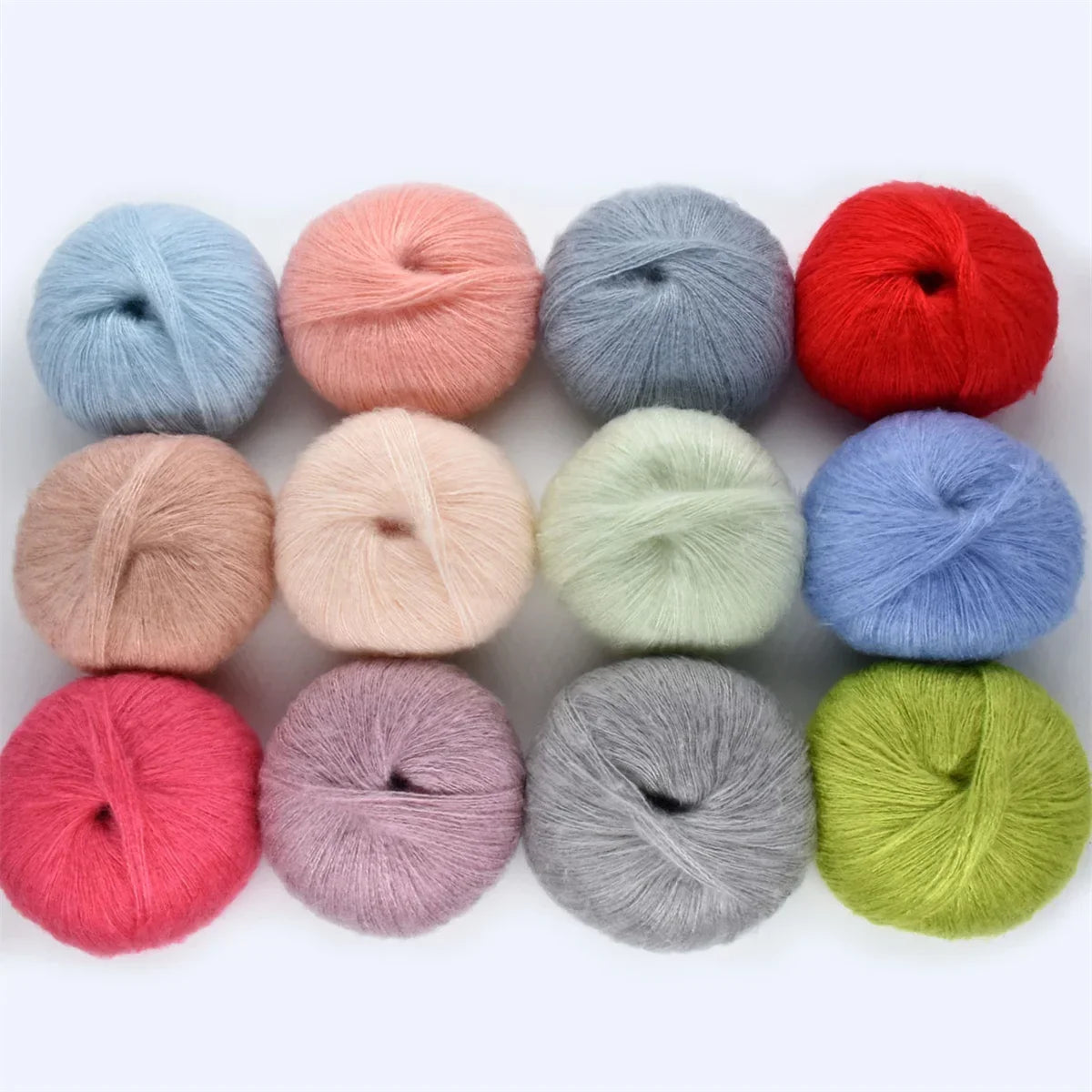 1pcs 50g Mohair Silk Wool Yarn 15% Wool 15% Mohair 40% Acrylic 30%