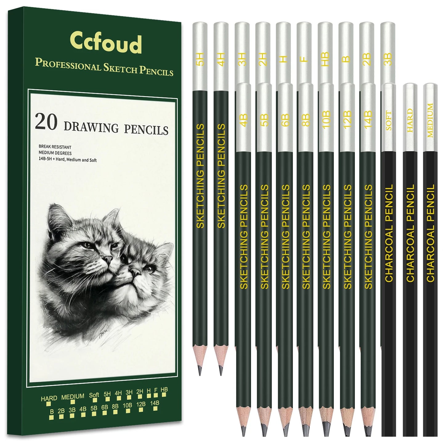 12/20/25/54/70 pcs Drawing Sketching Coloring Set Drawing Pencils & Sketching Kit