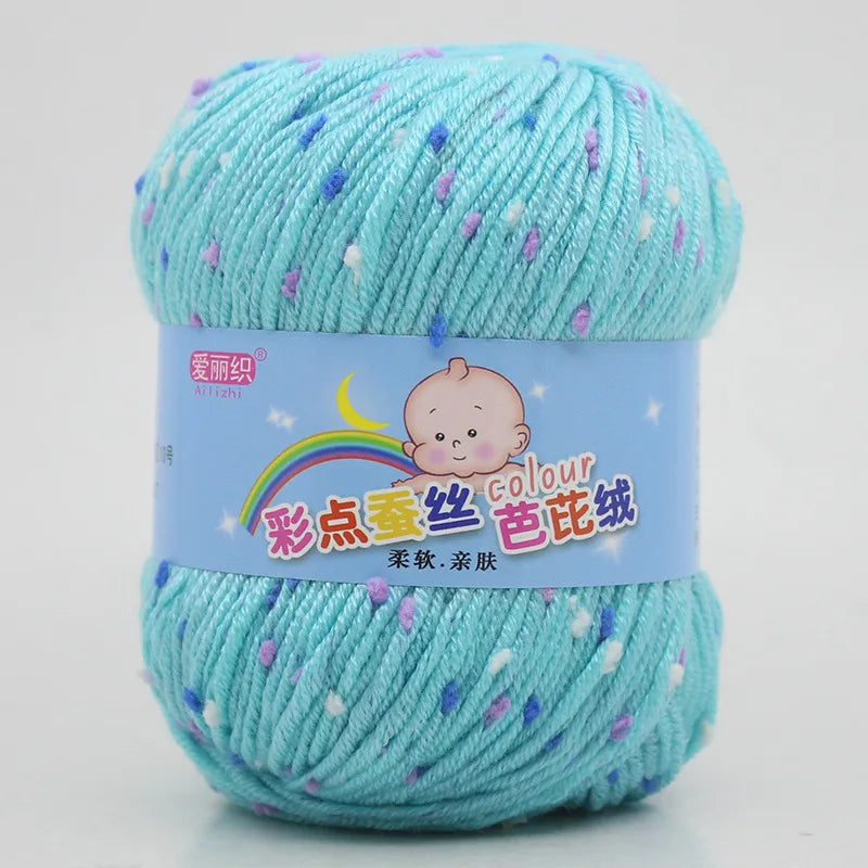 High Quality Wool Thread Eco-dyed Needlework Baby Cotton Cashmere Yarn